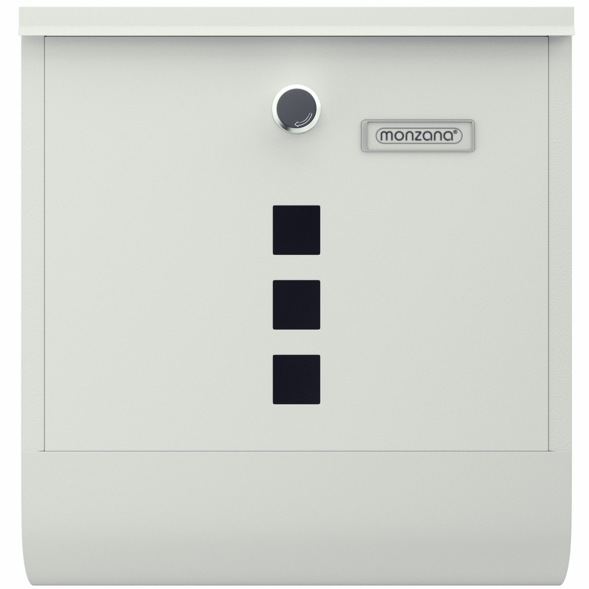 Briefkasten Weiß Stahl 30,5x10x33,5cm