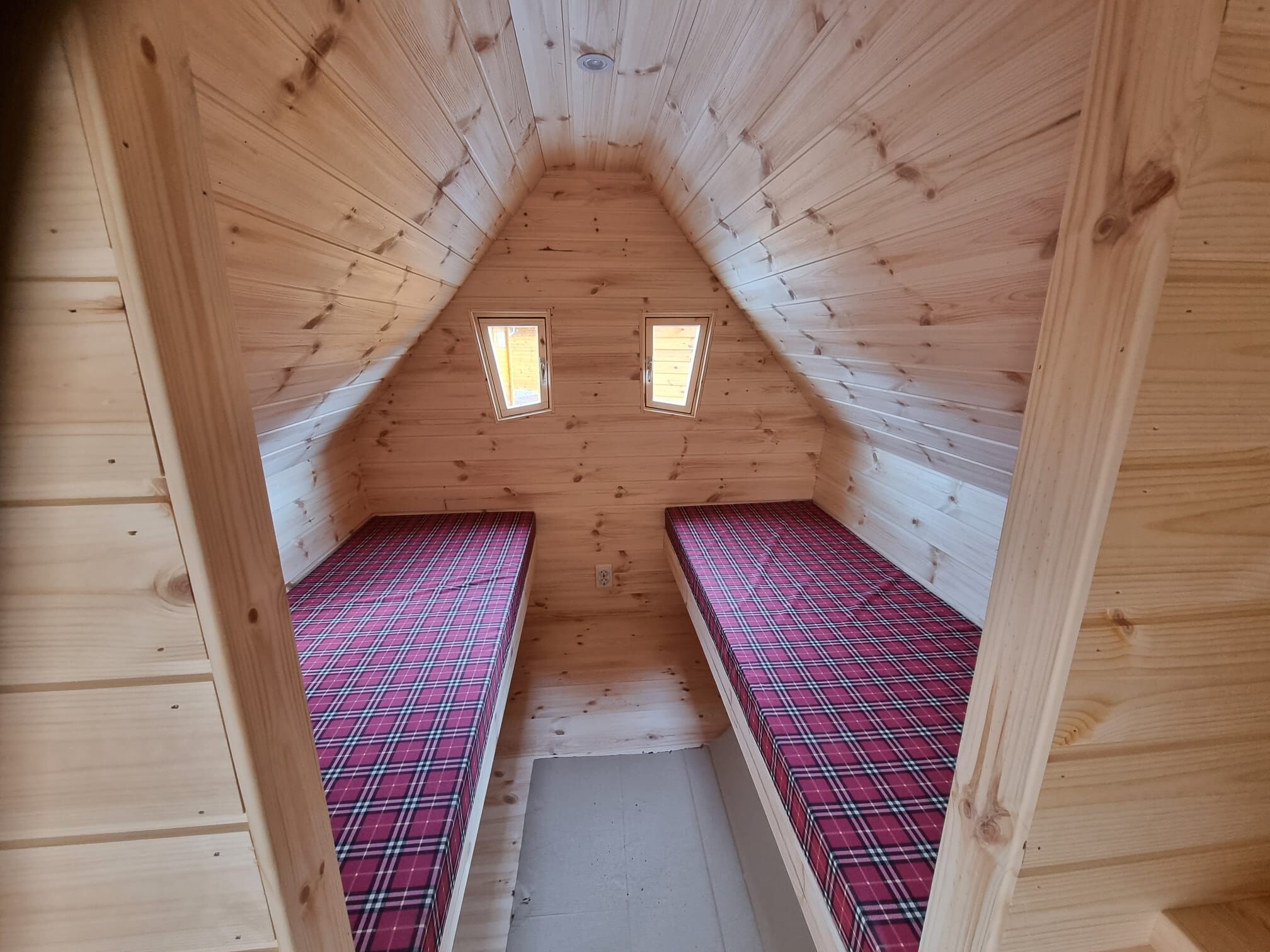 Campinghaus Tinyhaus Waldhütte Nordic 2, Rot