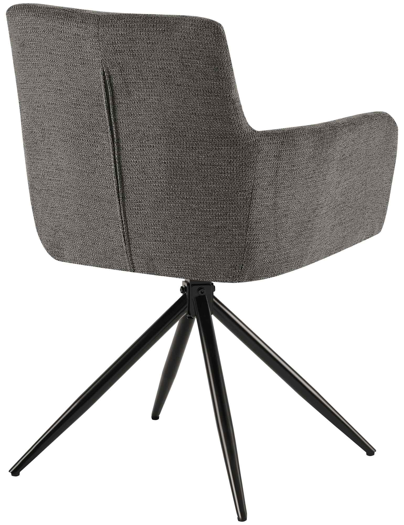 2er Set Esszimmerstuhl Jonah Stoff, dunkelgrau