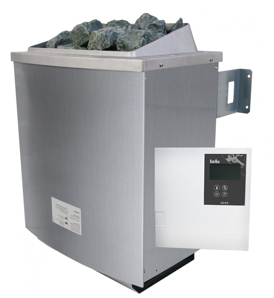 Saunaofen 9 kW mit externe Steuerung Classic und Steinen