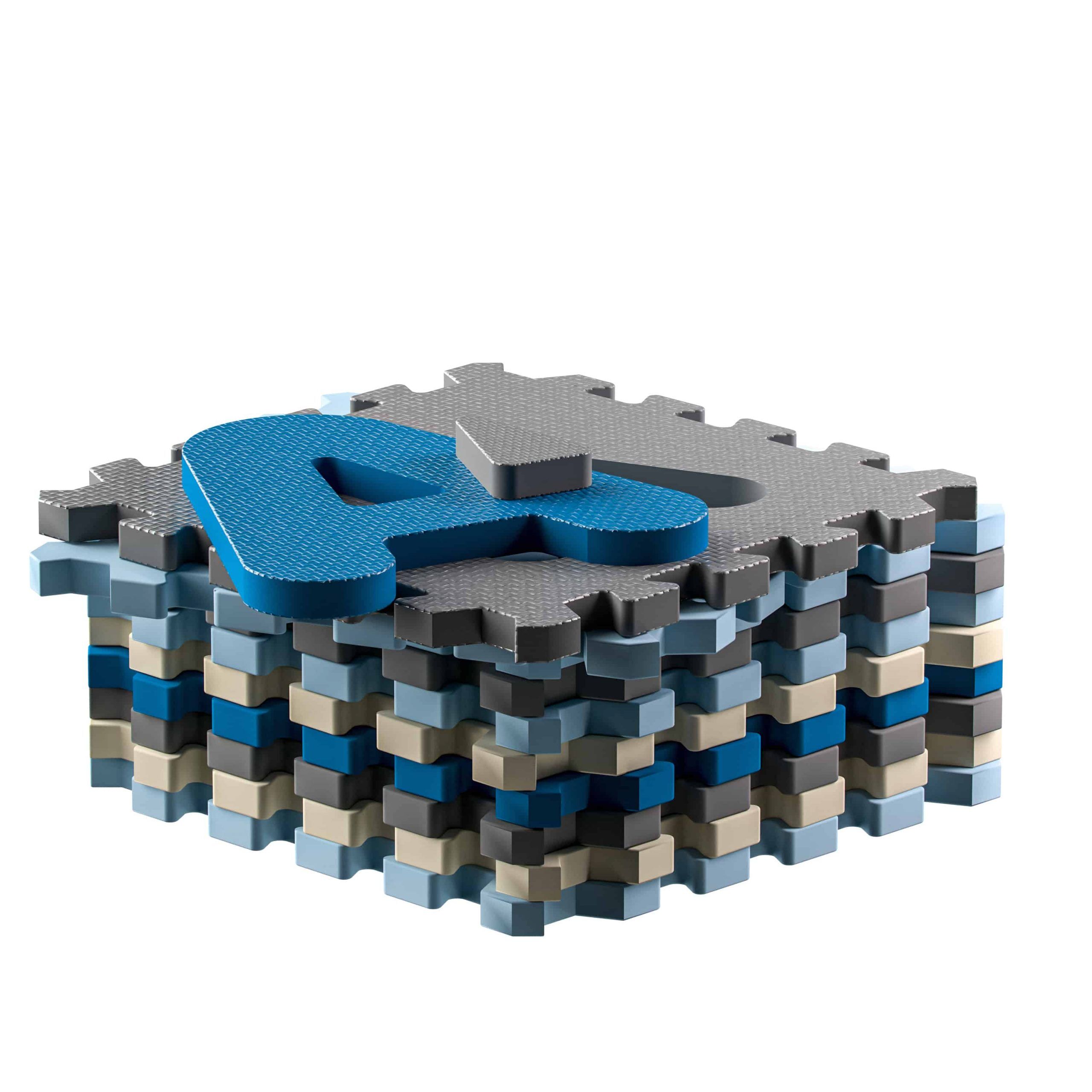 Puzzlematte 86-tlg Blau