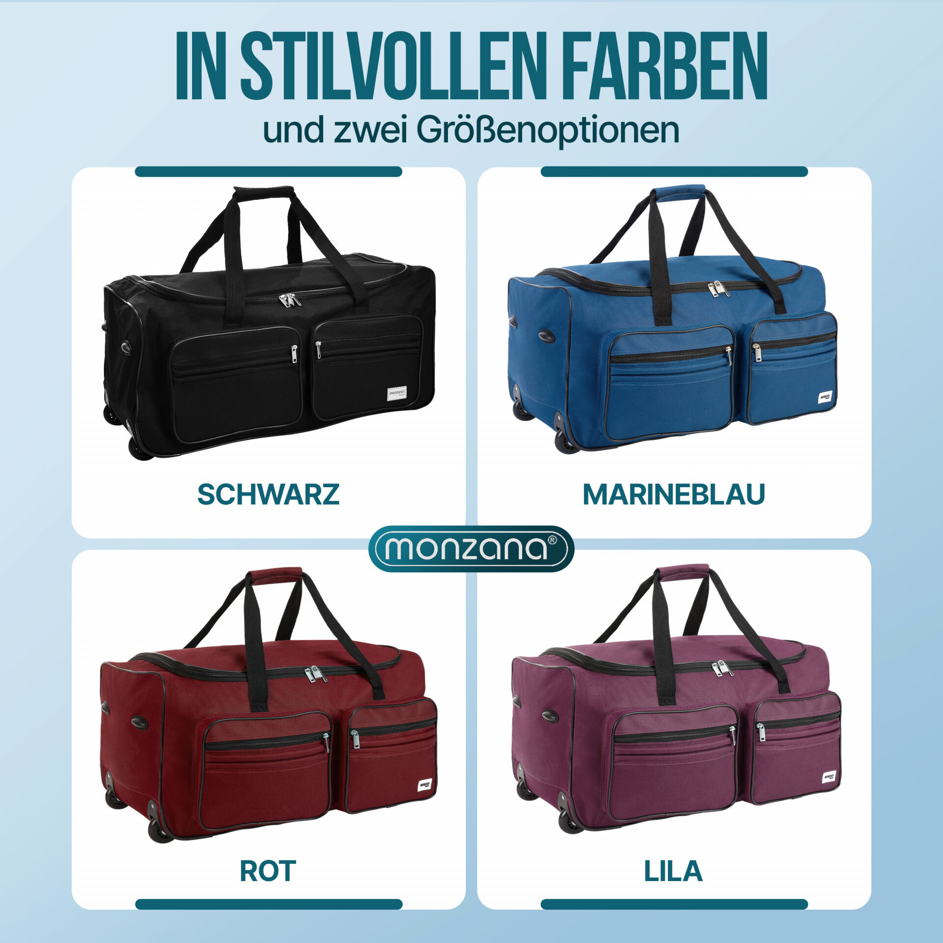 Rollenreisetasche Blau 85L