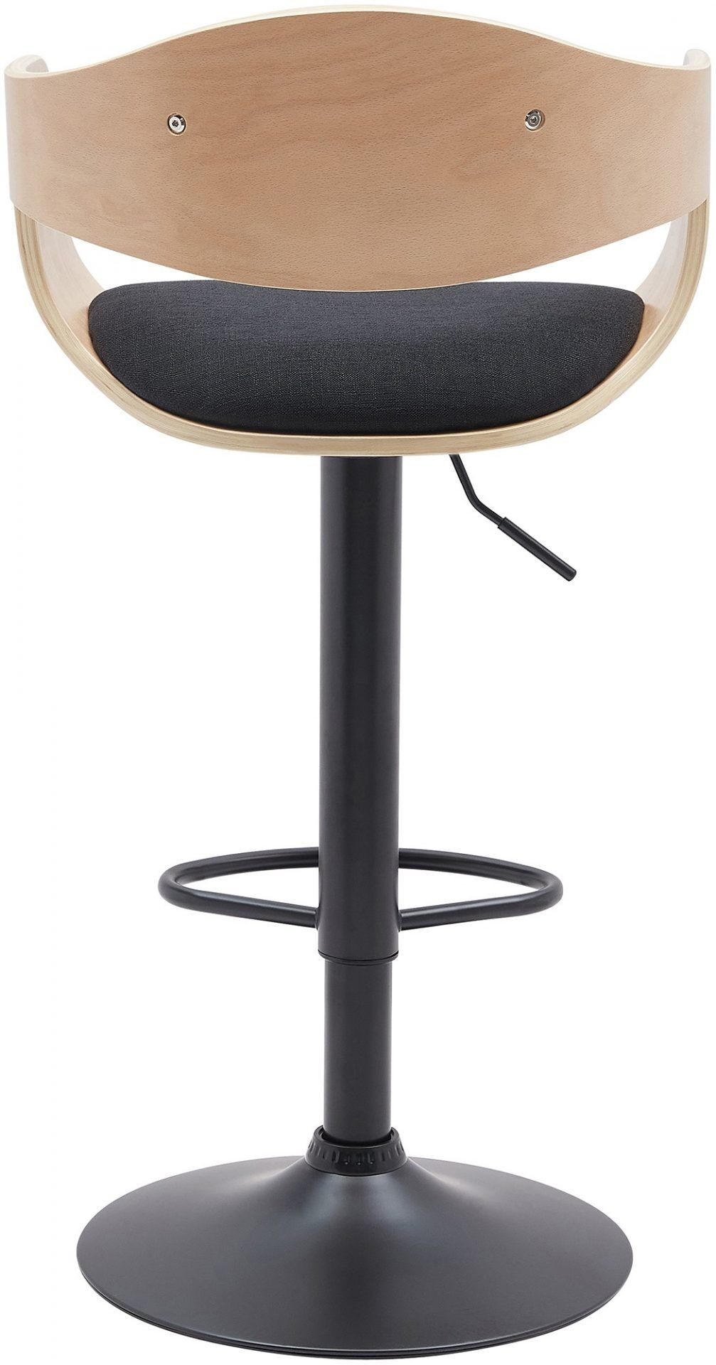 2er Set Barhocker Kingston B Stoff, natura/schwarz