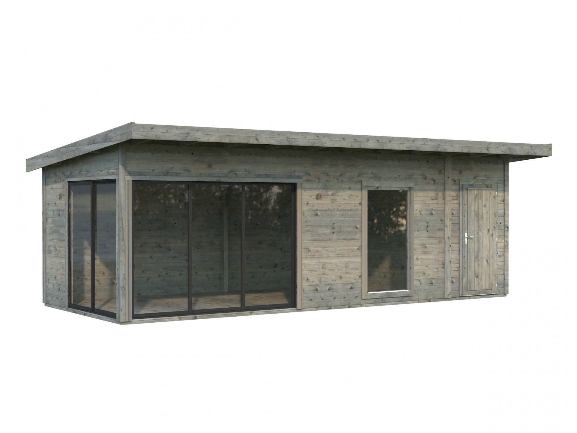 Palmako Pultdach Gartenhaus Andrea 21,1 m² Slide Plus