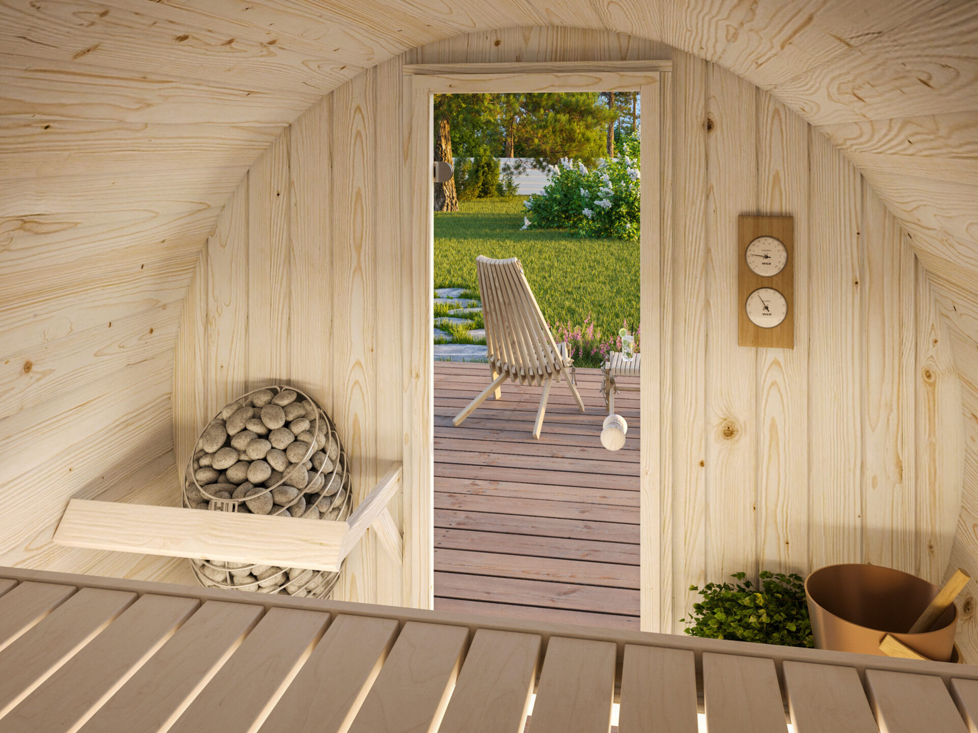Palmako Saunafass Anita 0,9 m²