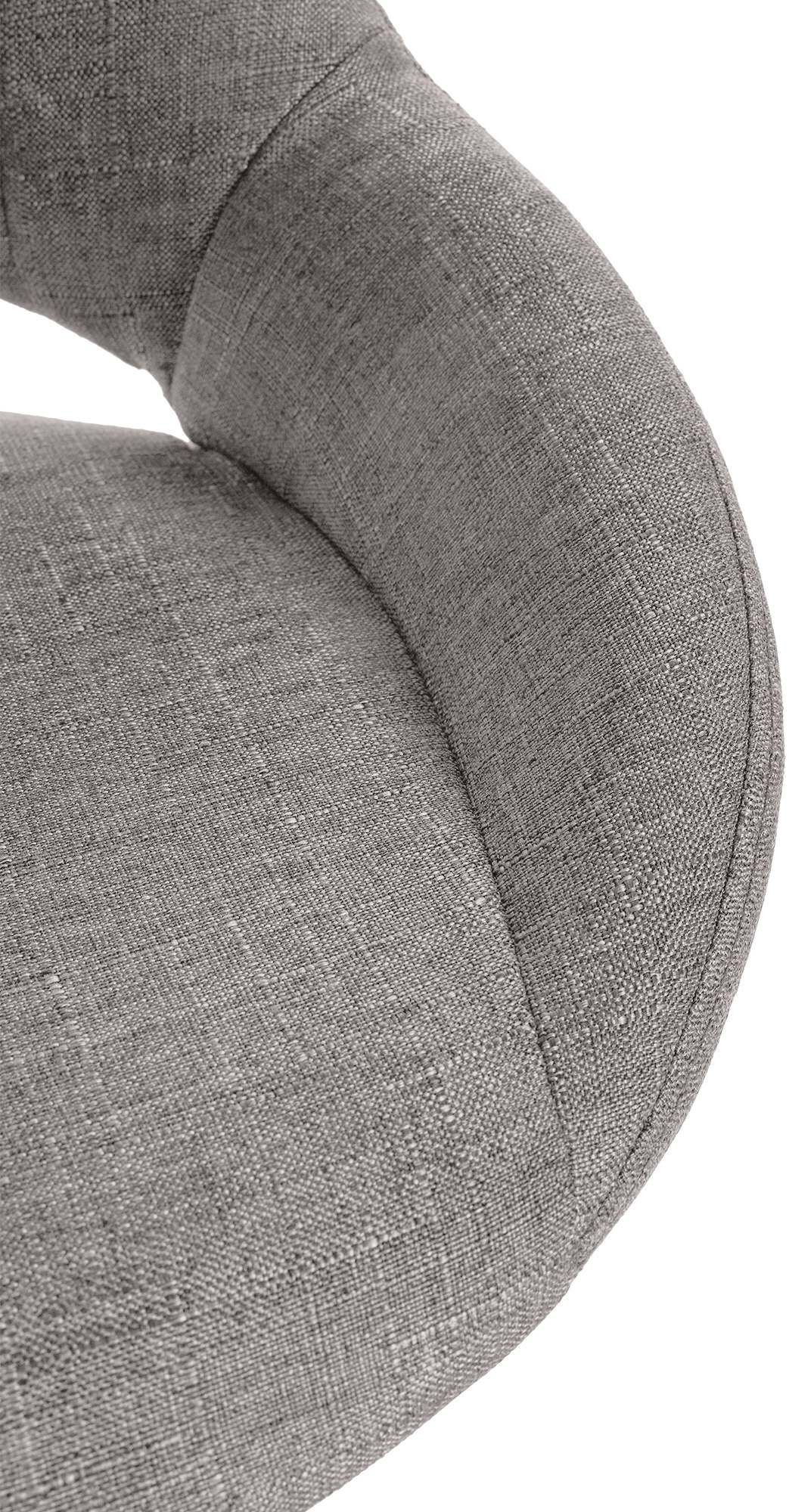 Barhocker Milet Stoff gold, grau