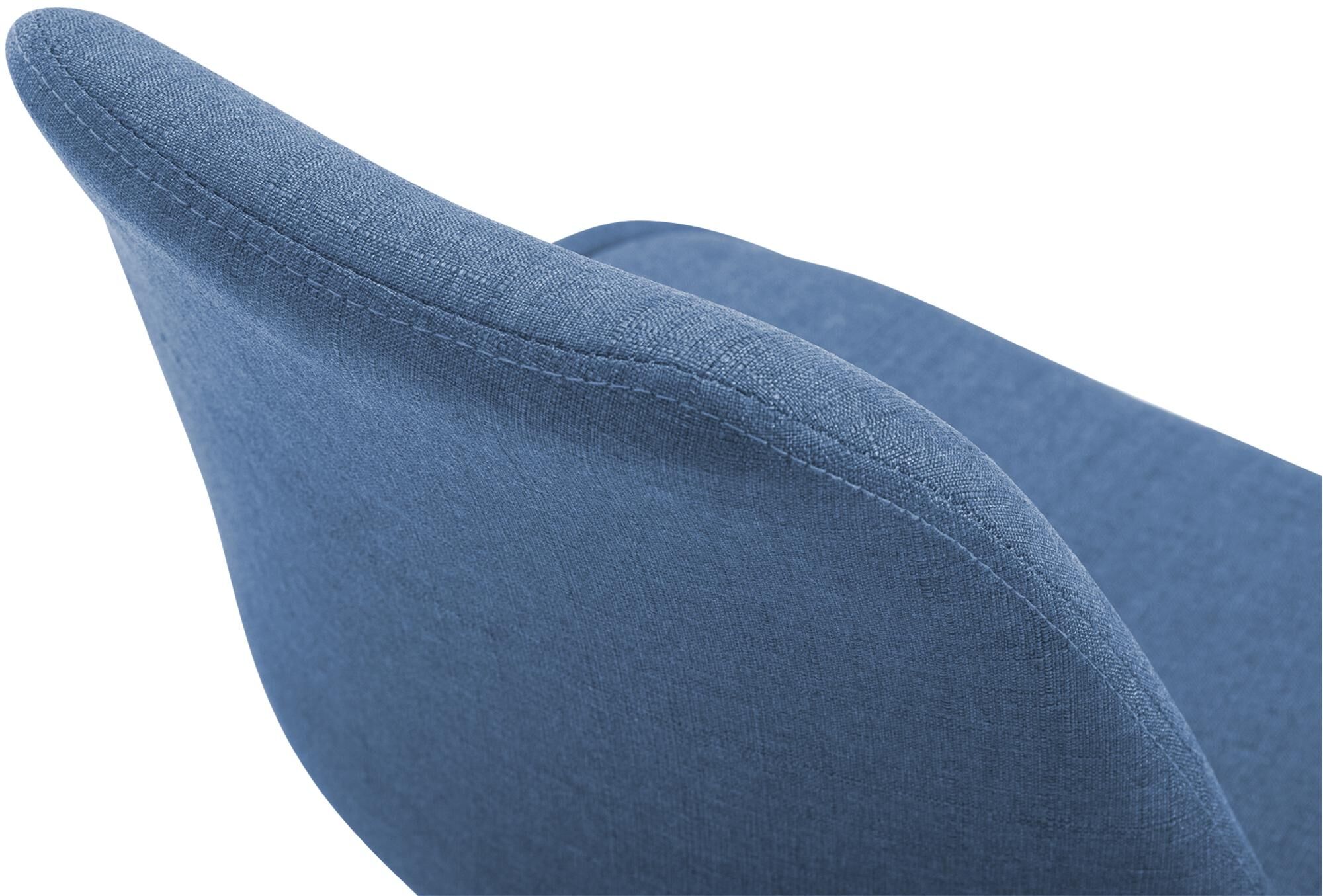 Stuhl Maverick W Stoff, blau