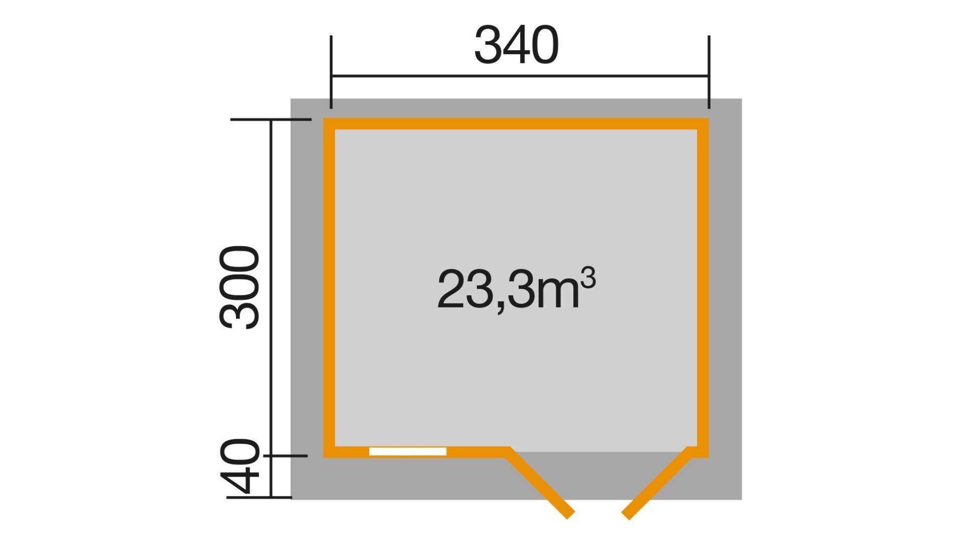 weka Gartenhaus 163 - 4,1x3,8m