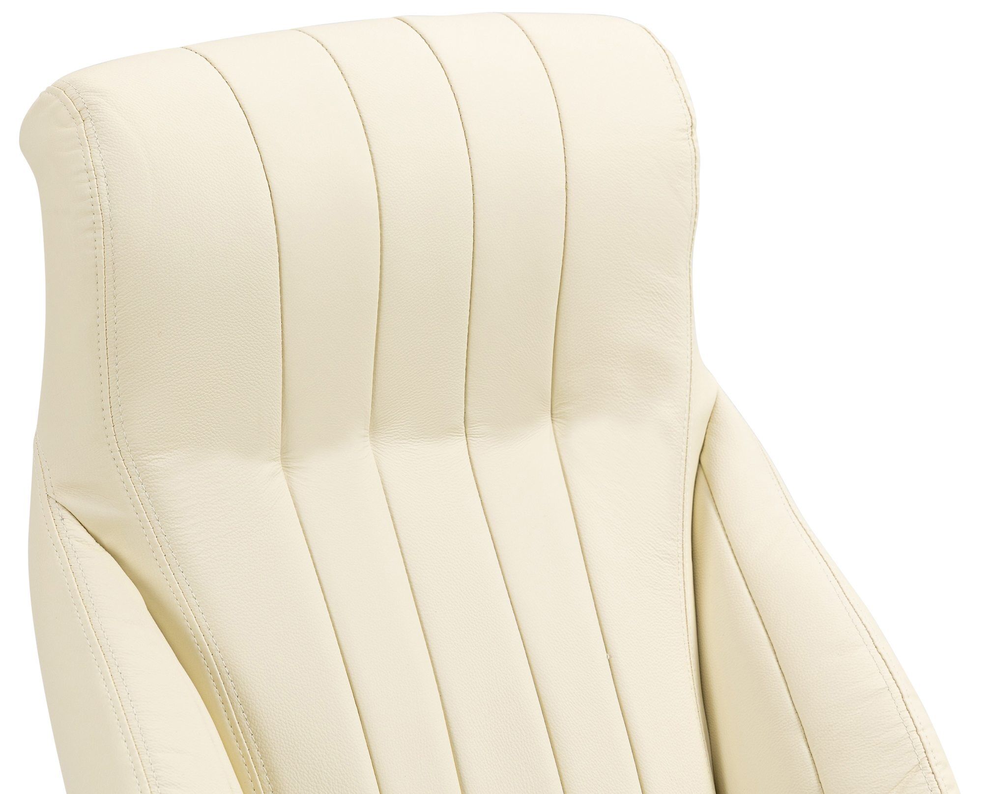 Bürostuhl Wigan Echtleder, creme