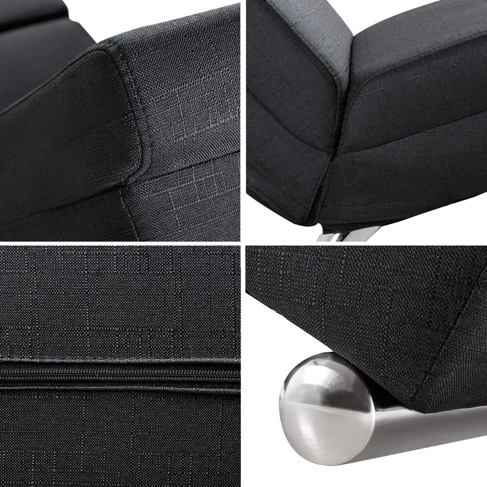 Relaxliege London Anthrazit Webstoff