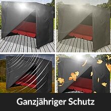 Abdeckplane Hollywoodschaukel Anthrazit 185x117x170/150cm