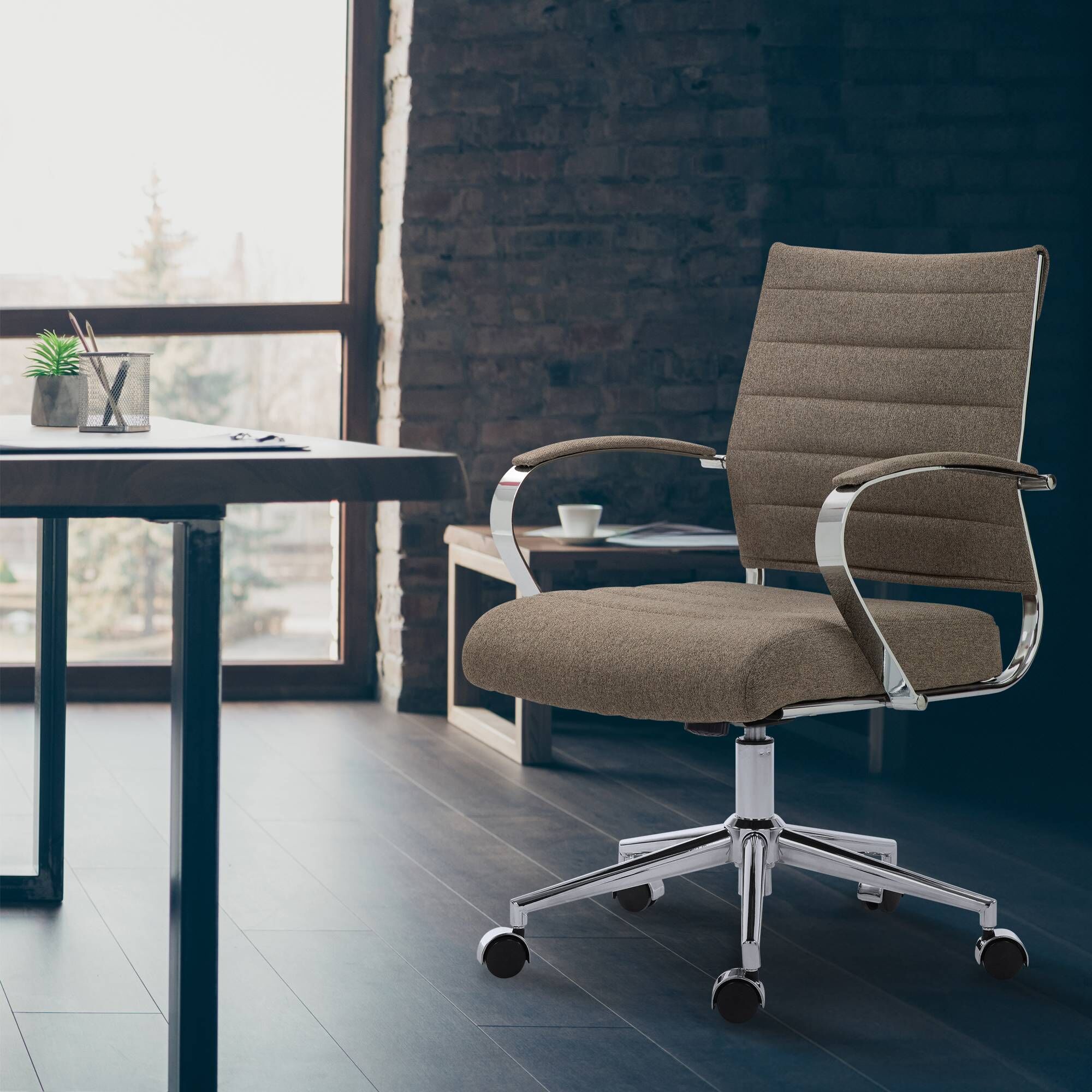 Bürostuhl Oakland Stoff, taupe