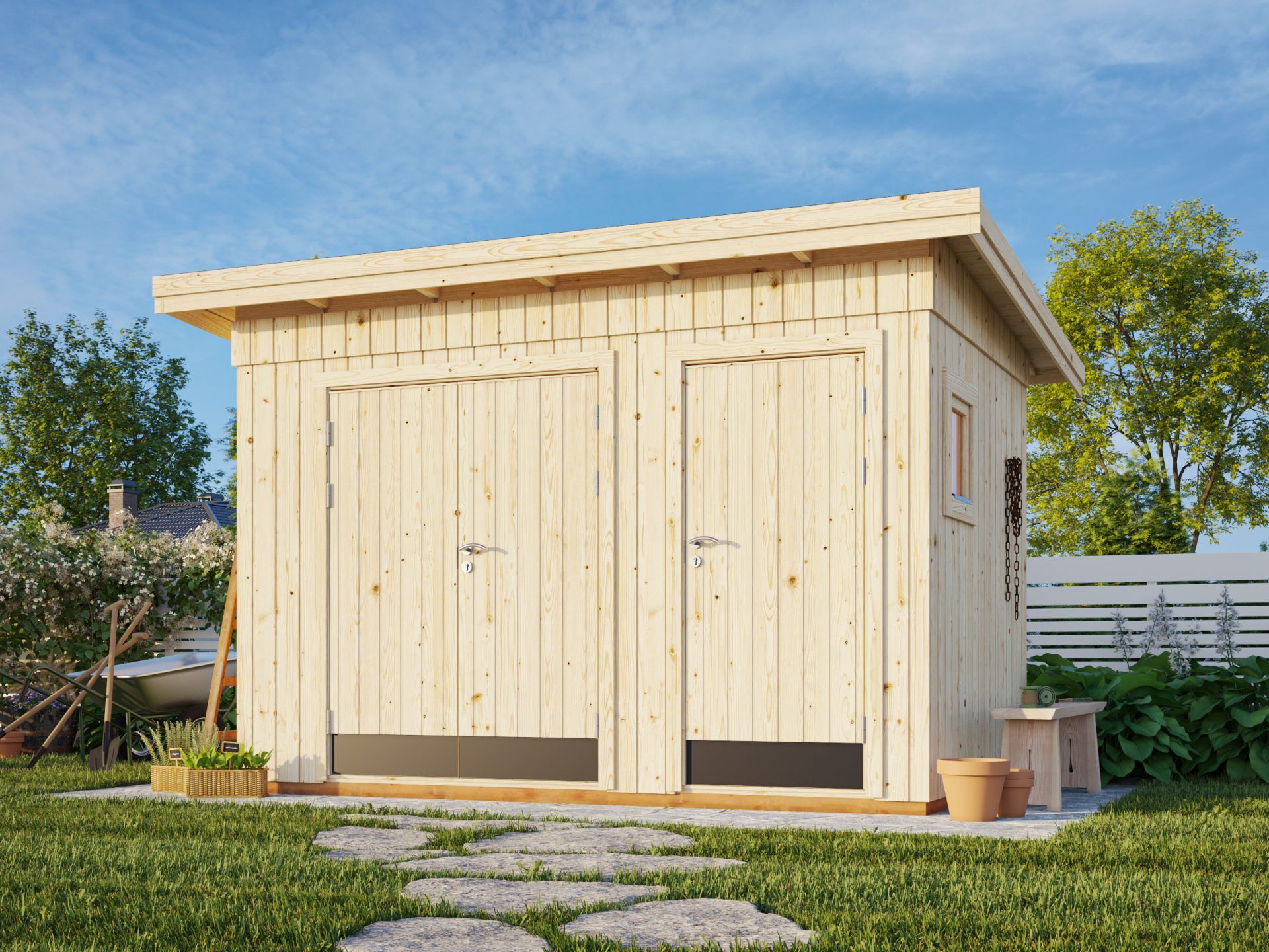 Gerätehaus Kalle 6,6 Premium Palmako