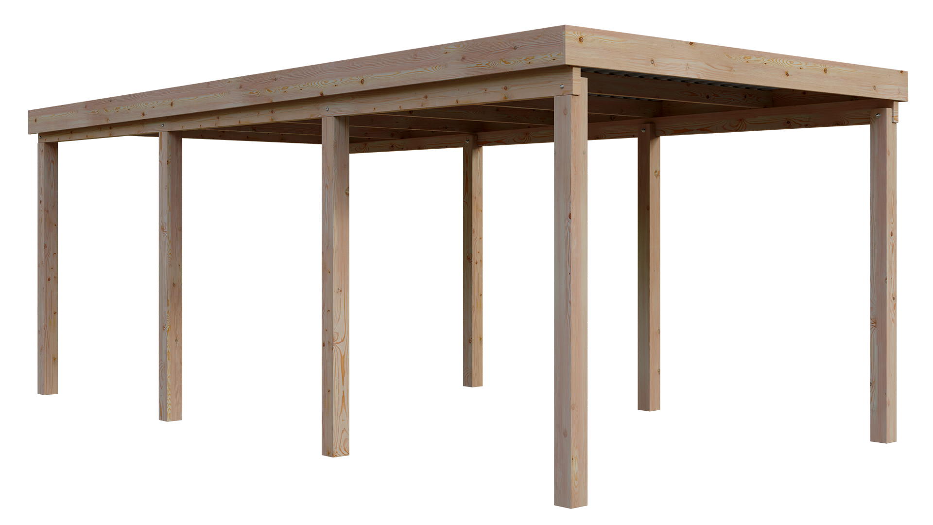 Carport Holz 310x600cm Lärche