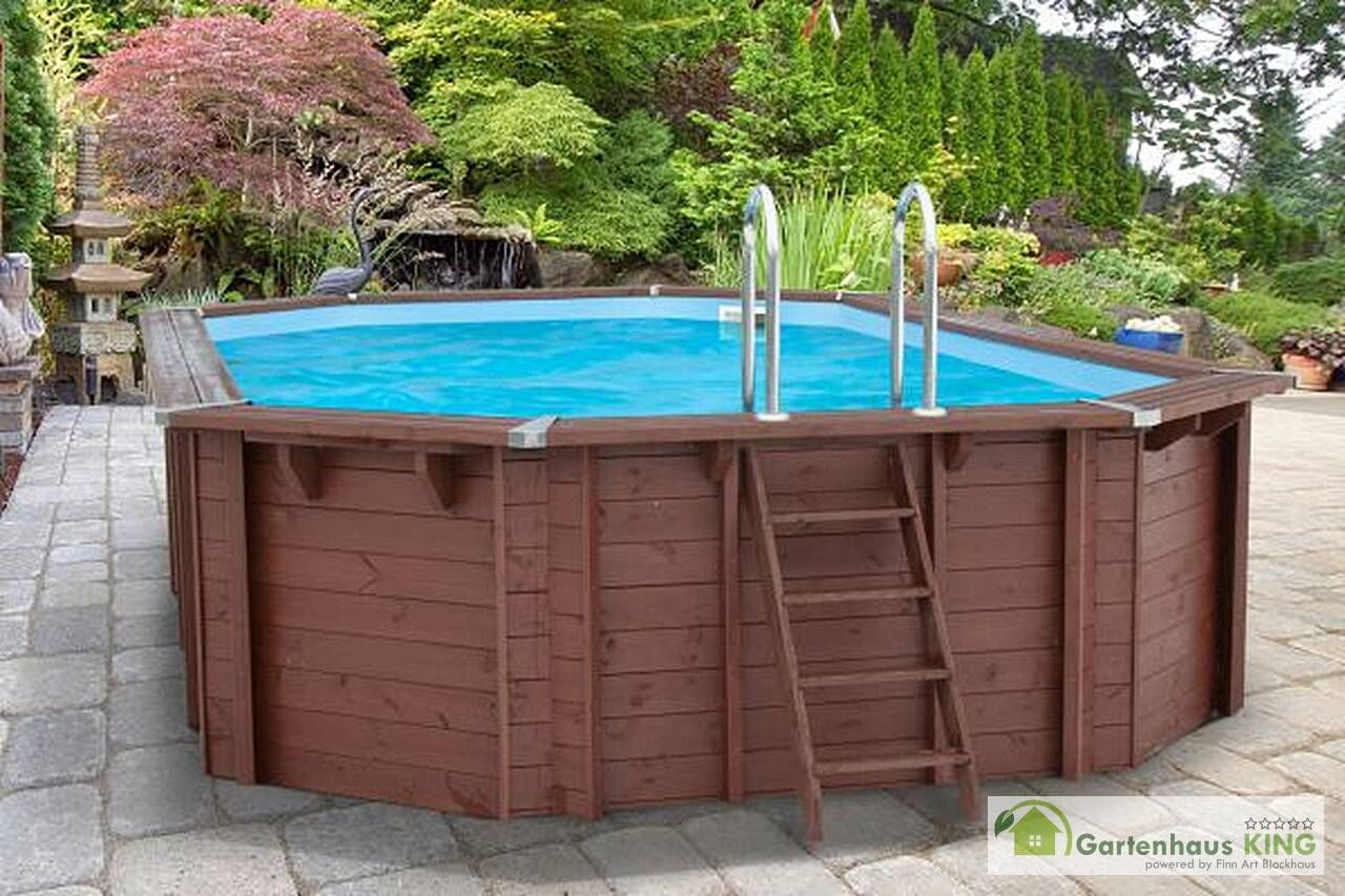 Interline Holzpool Bali 640x400x138 cm, Basic Set