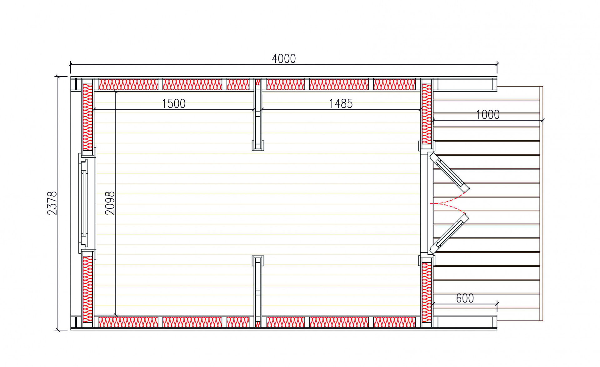 Camping Pod Turku 240x400, Bausatz