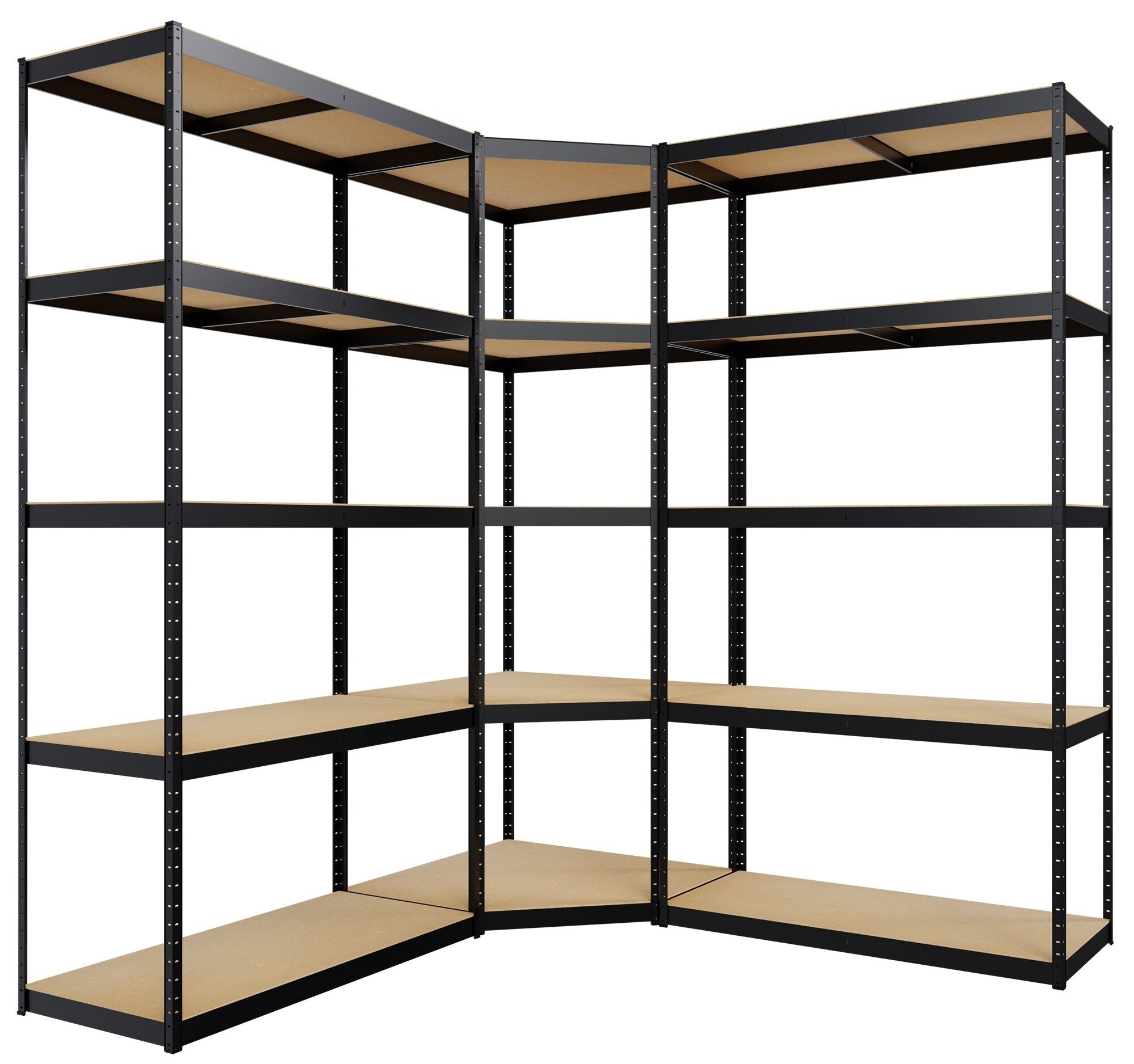 3er Regalsystem, schwarz