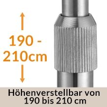 Design Bogenlampe 190-200cm verstellbar