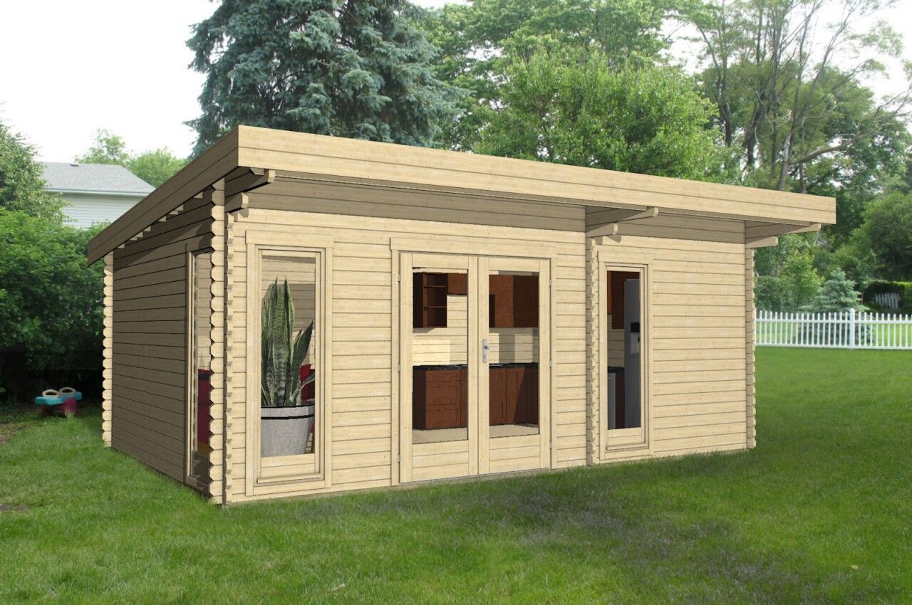 Pultdach Gartenhaus York 27