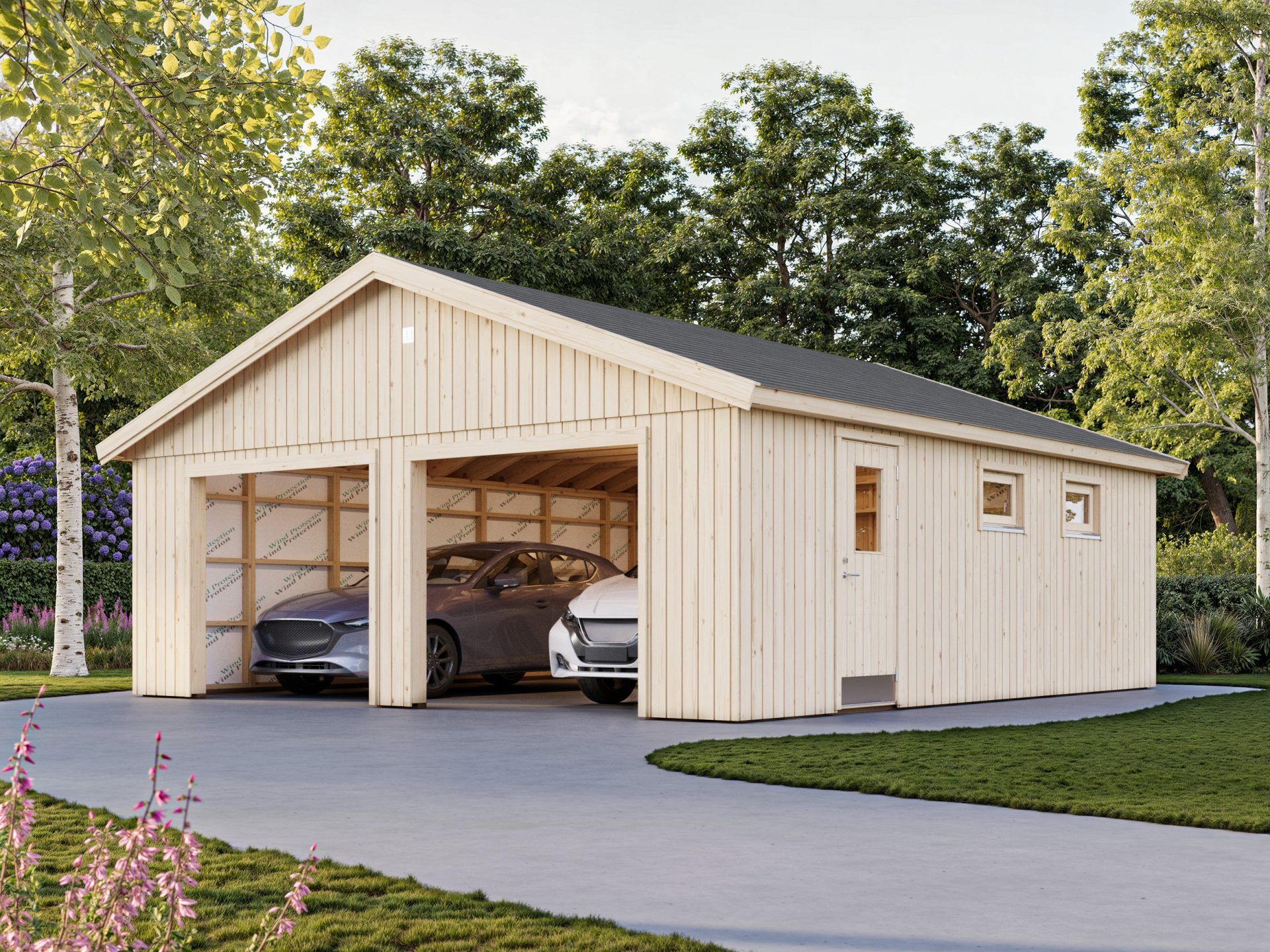Palmako Holzgarage Andre 44,7 m² ohne Tor