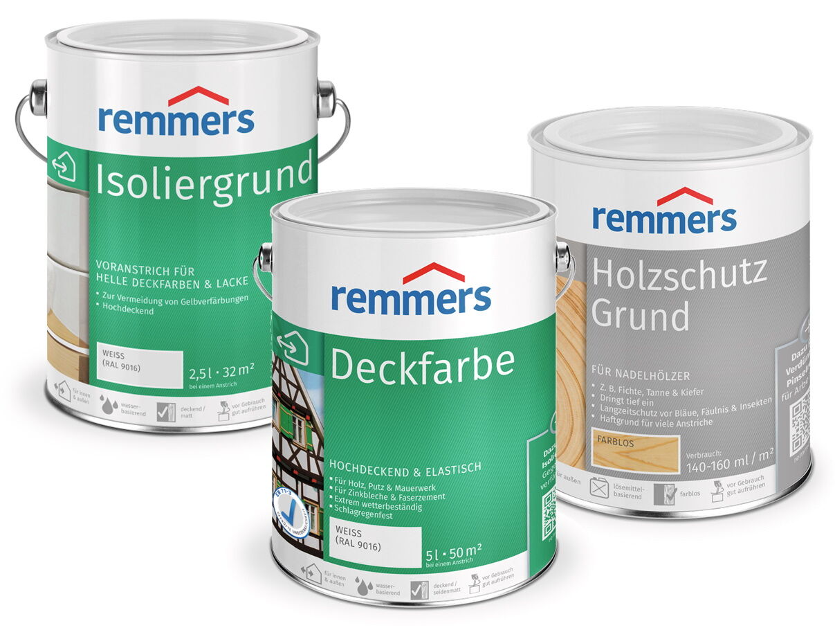 Remmers Deckfarben-Set seidenmatt deckend M, Blattgrün