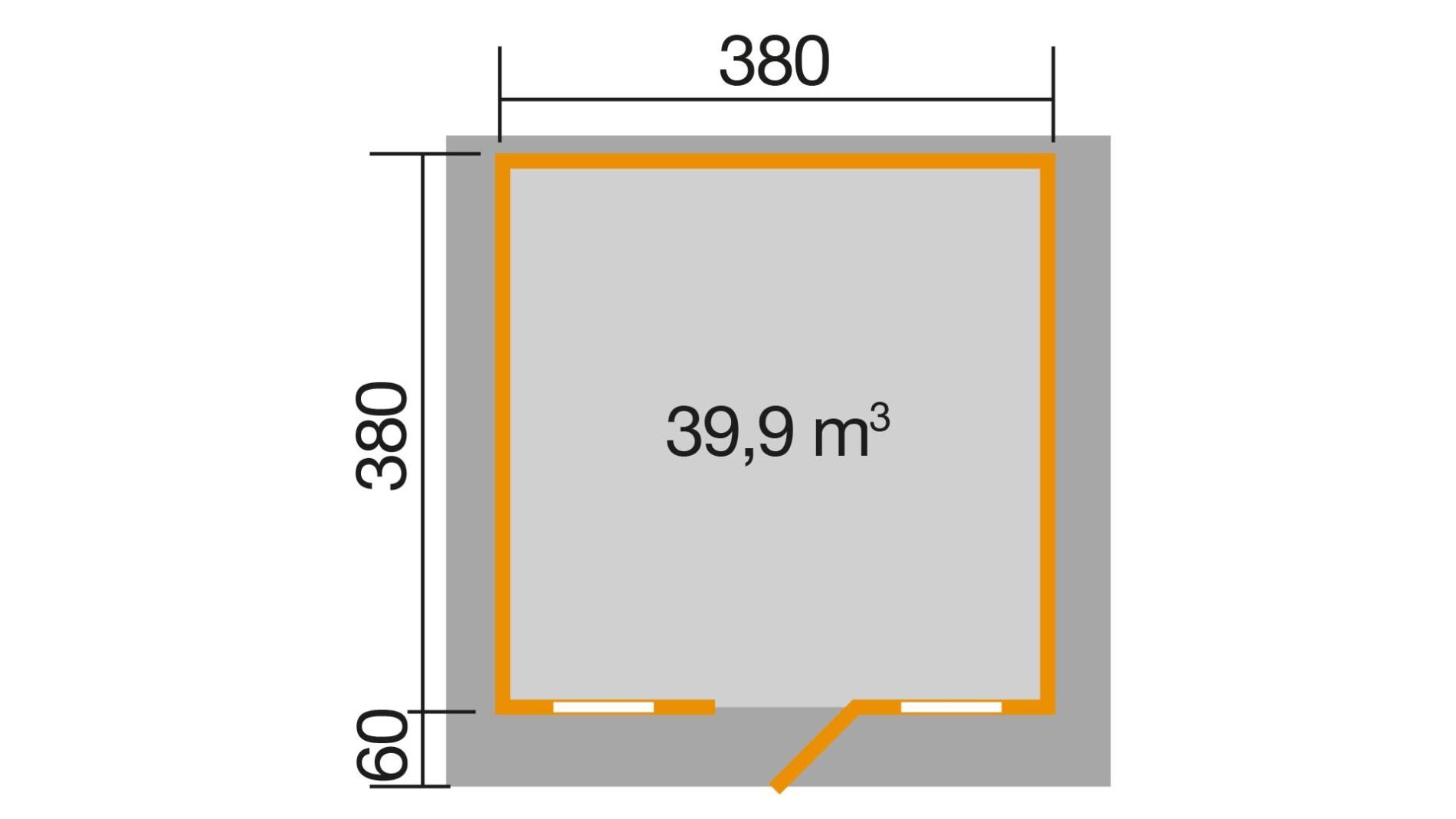 weka Gartenhaus 135 - 4,6x4,5m