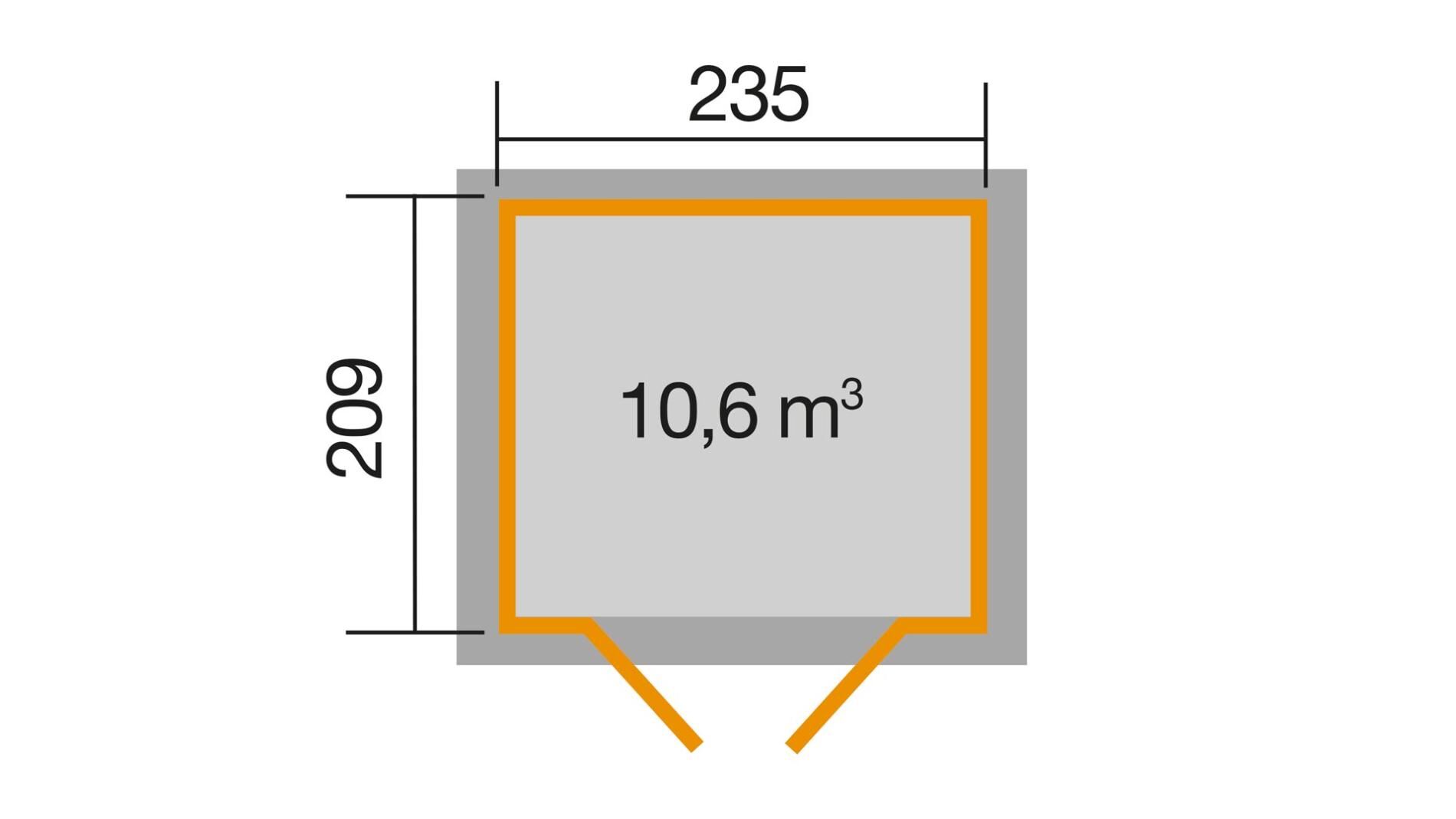 weka Gartenhaus 264 - 2,6x2,5m
