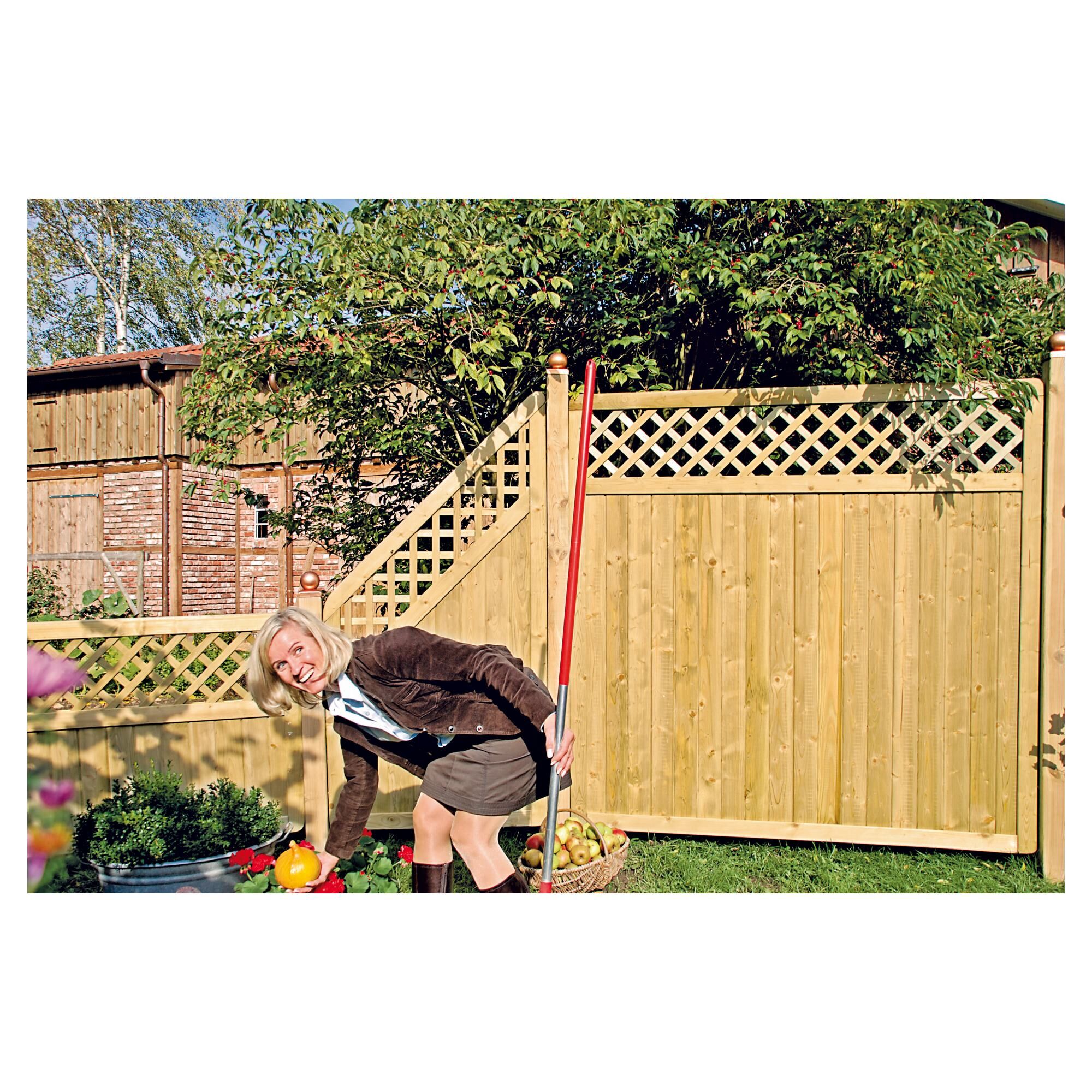 CLASSIC-Serie-Senkrecht Ranki, 180 x 90 cm, kdi-grün, Rahmen 40/70 mm, Profilbretter 16/118 mm