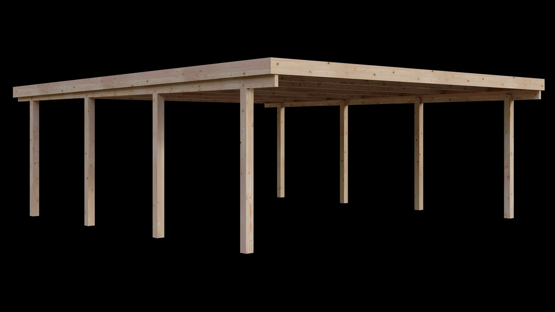 Carport VC 610x700 Lärche