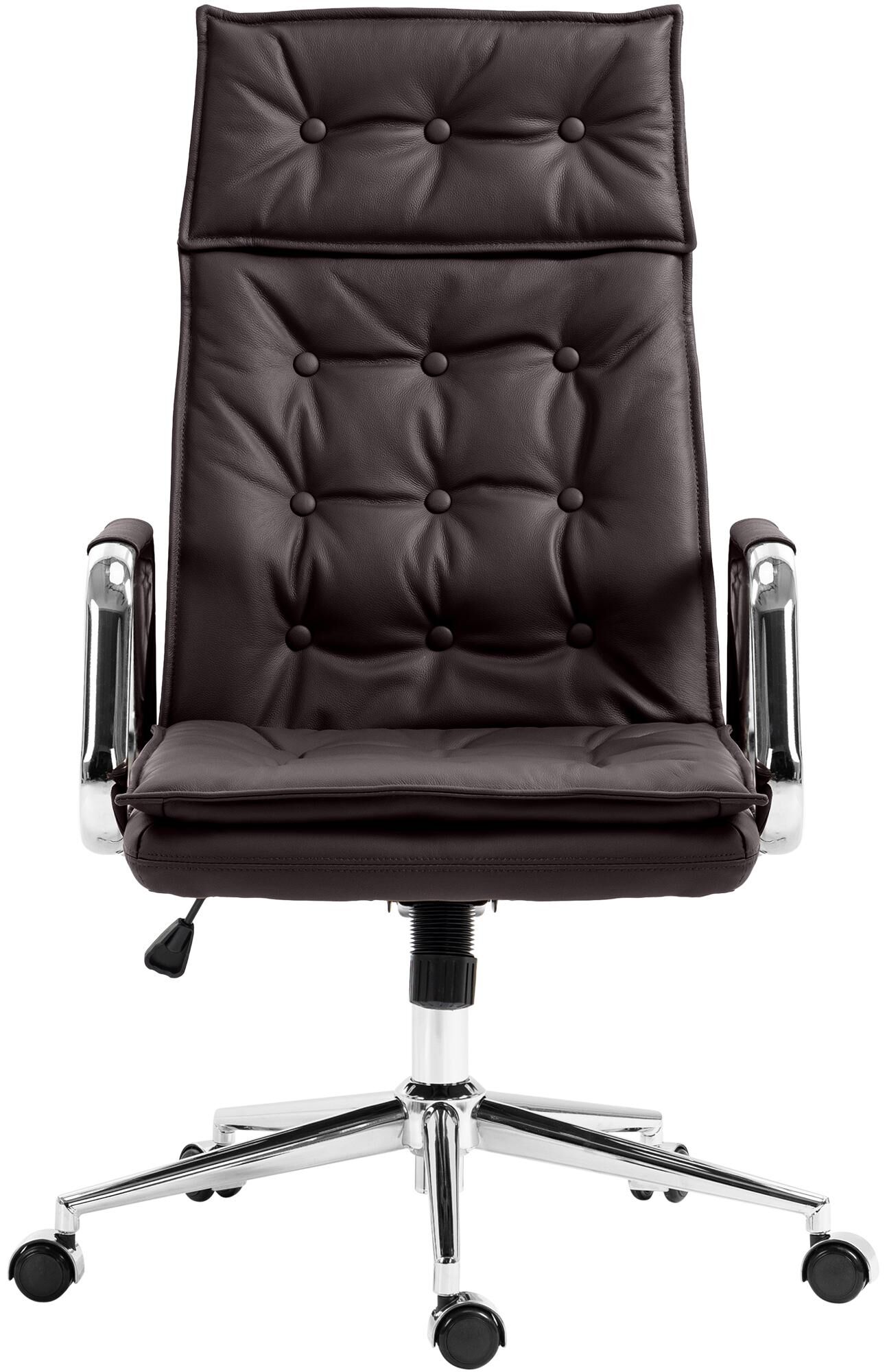 Bürostuhl Sotira Echtleder, braun