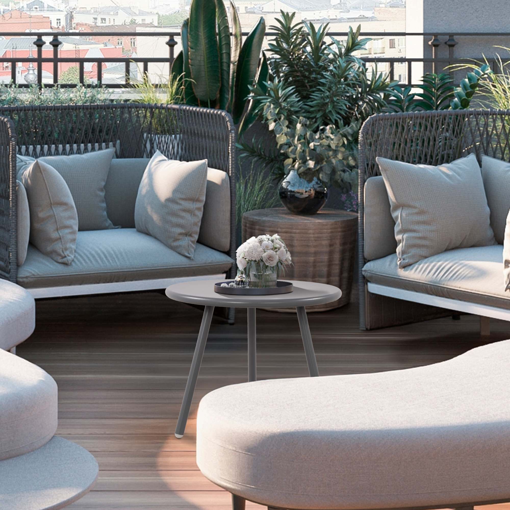 Couchtisch Berea, dunkelgrau