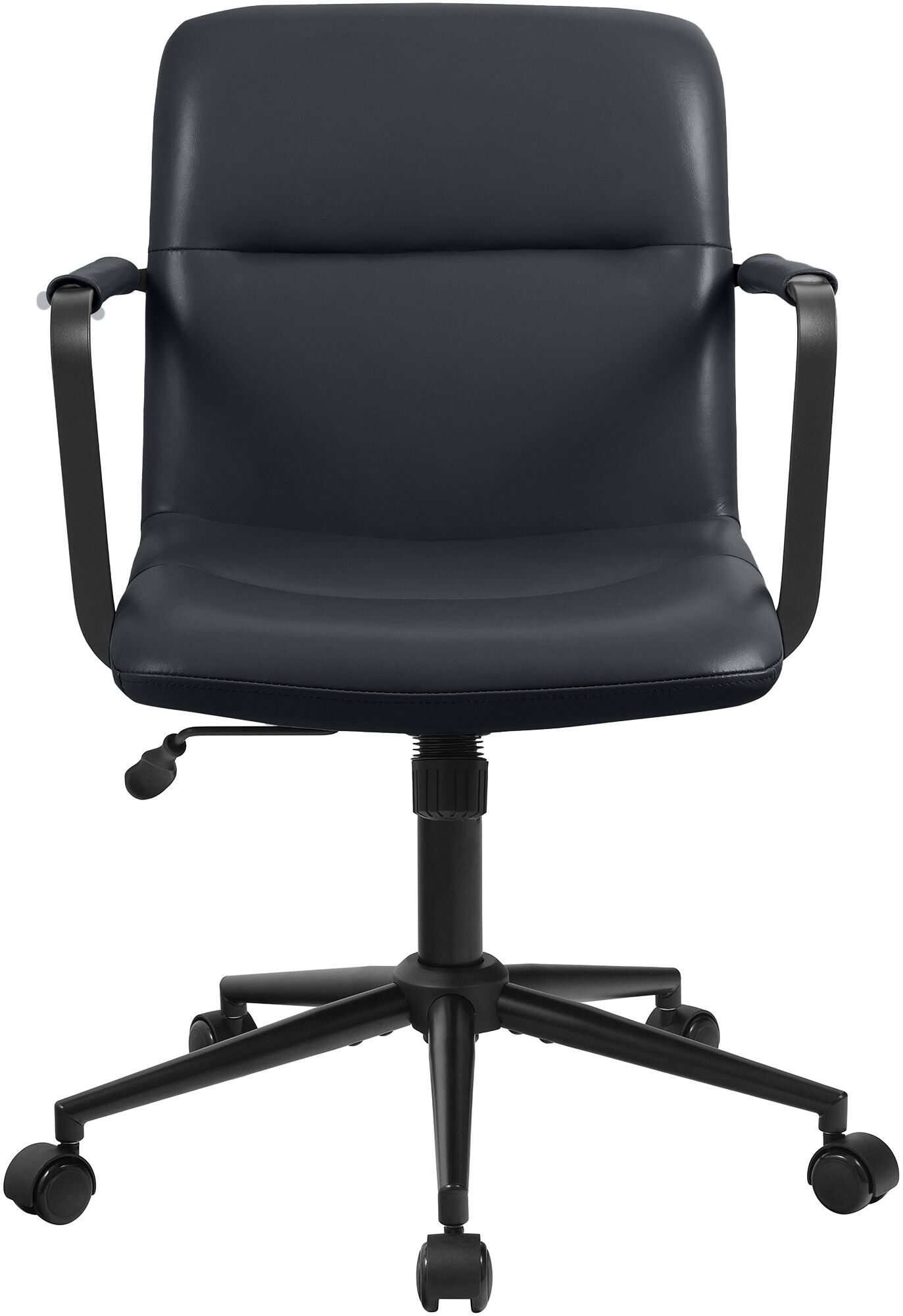 Bürostuhl Hilda Echtleder, schwarz