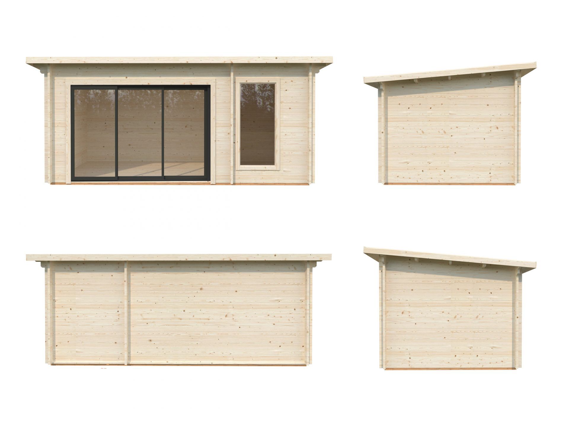 Palmako Saunahaus Sanna 12,8 m² Slide Plus