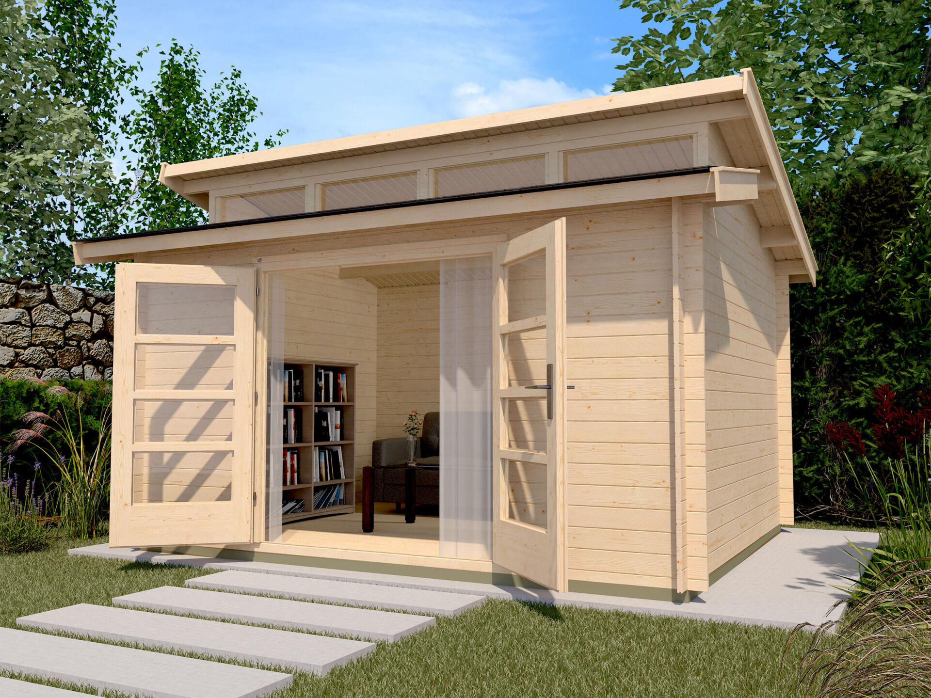 weka Gartenhaus 158 - 4,3x3,6m