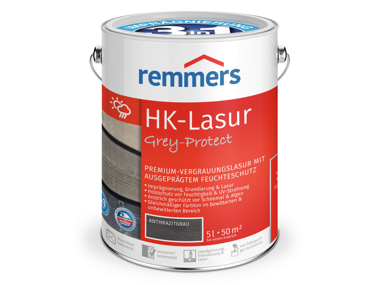 Remmers HK-Lasur Grey-Protect 5 l