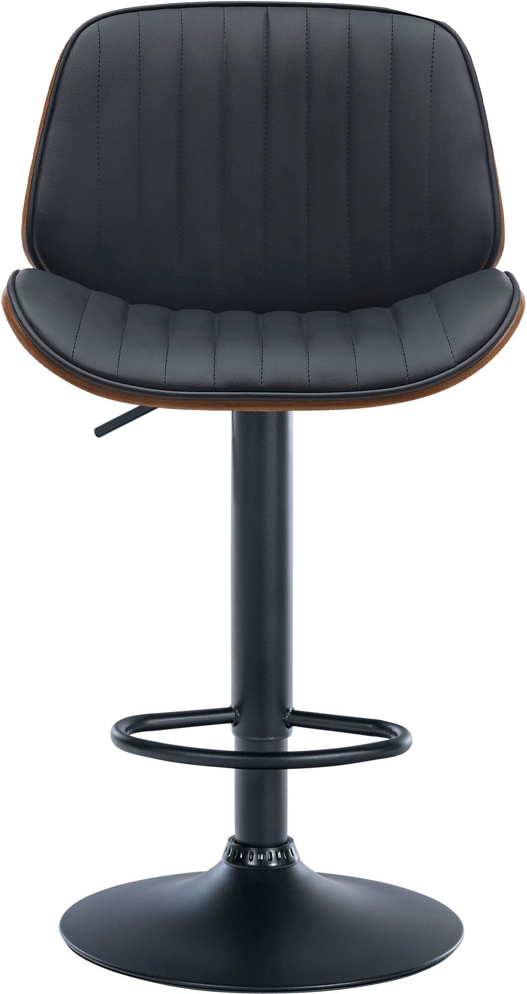 2er Set Barhocker Nova Kunstleder, walnuss/schwarz