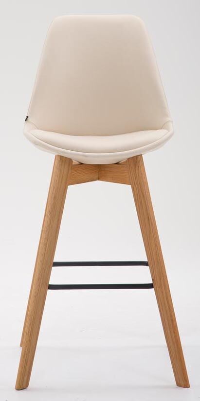 2er Set Barhocker Metz Kunstleder natura, creme