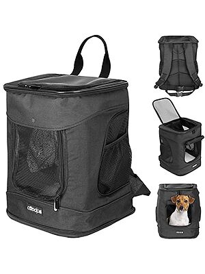Katzenrucksack Schwarz 41x30x34cm