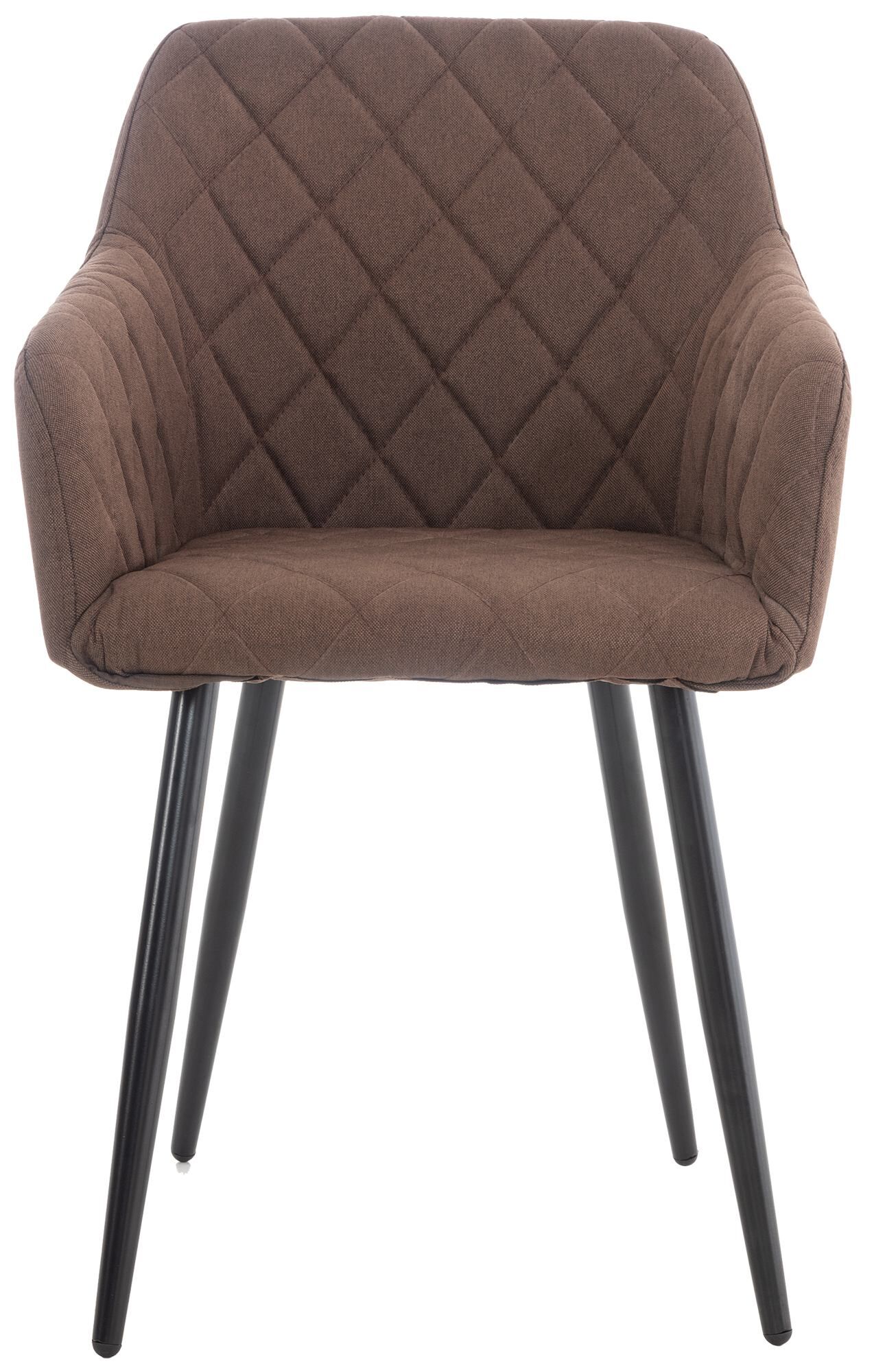 2er Set Esszimmerstuhl Shila Stoff, braun