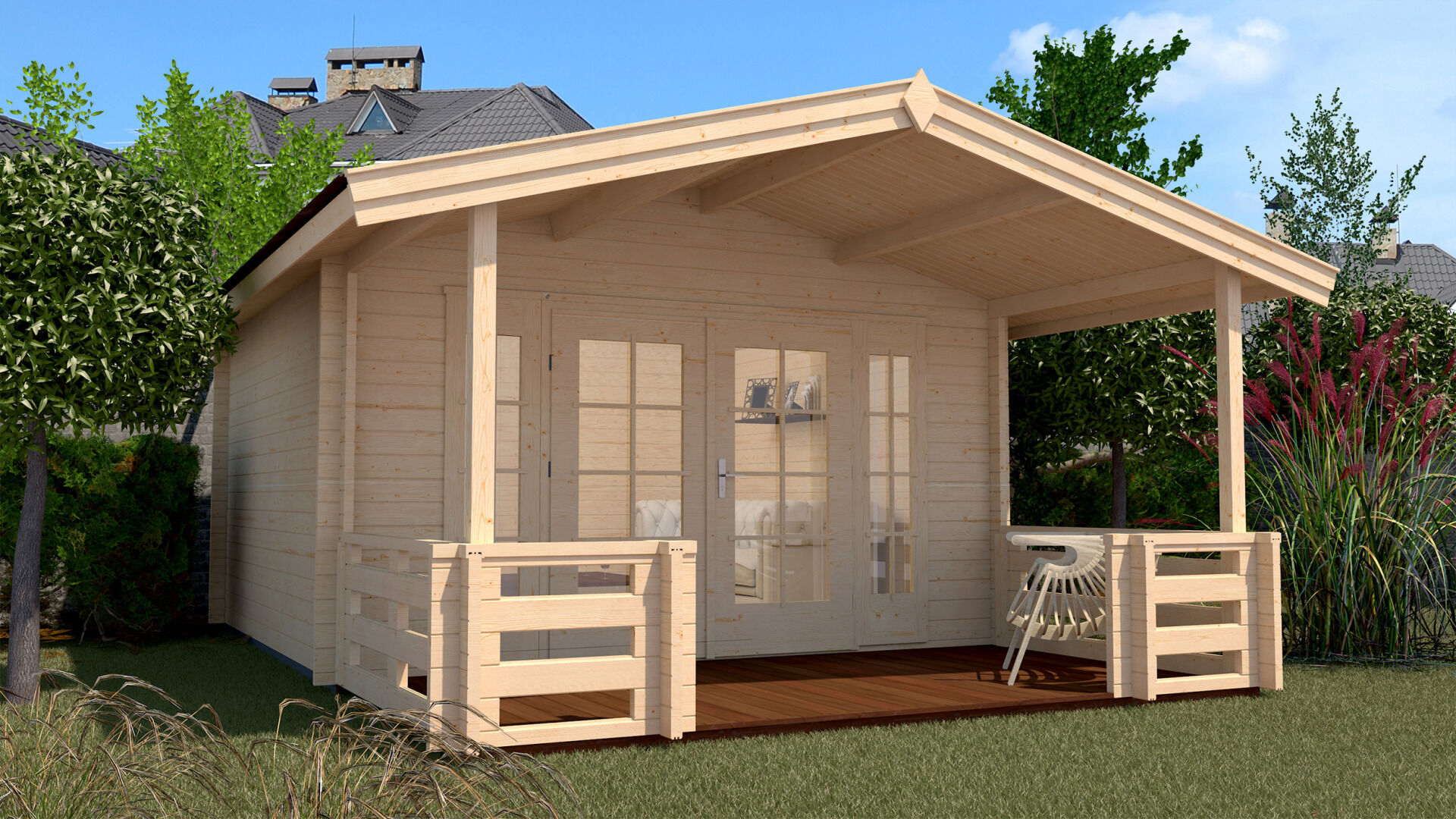 weka Weekendhaus 137 B Gartenhaus 4,6x5,9m