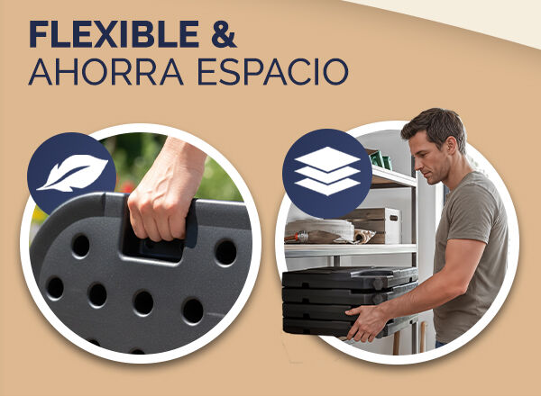 Platten für Schirmständer 4er-Set 105x105x7cm