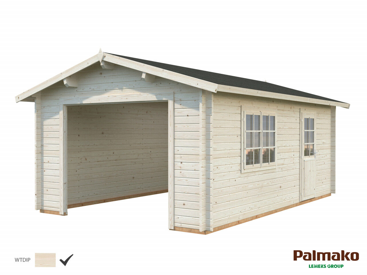 Palmako Holzgarage Roger 19,0 m²