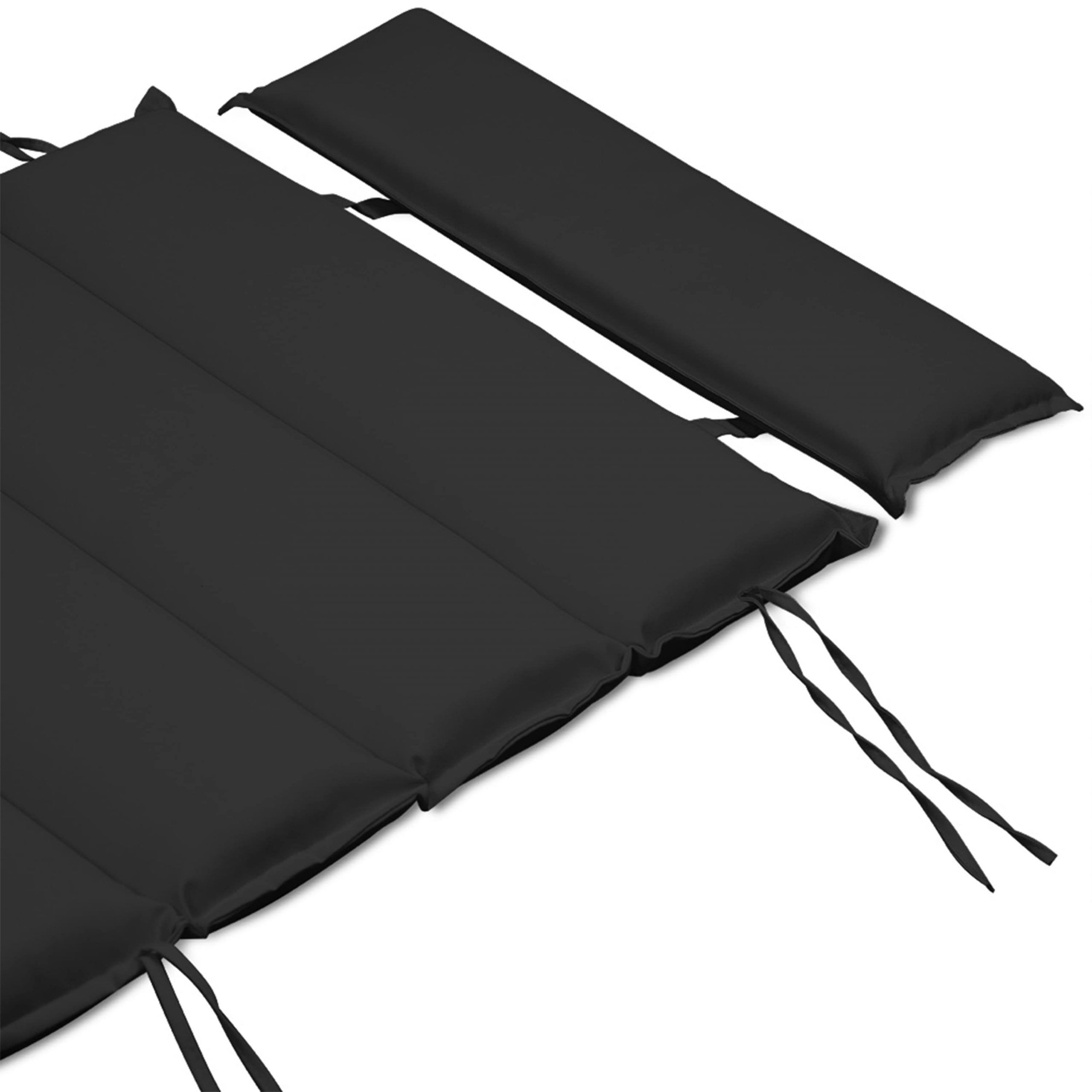 Auflage Saunaliege Anthrazit 177x58x7cm