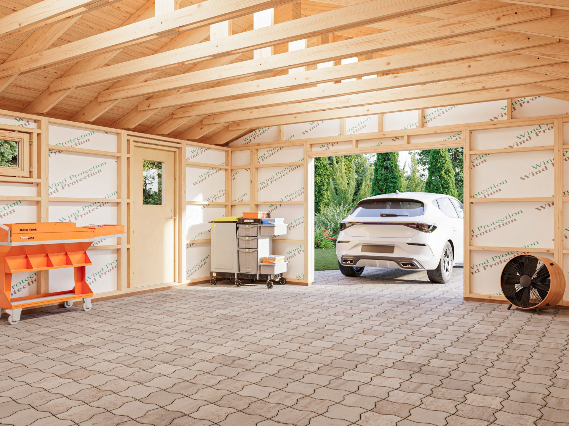 Palmako Holzgarage Andre 28,5 m² ohne Tor