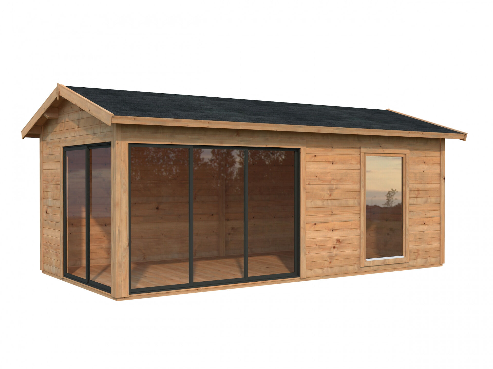Palmako Gartenhaus Amanda 17,1 m² Slide Plus