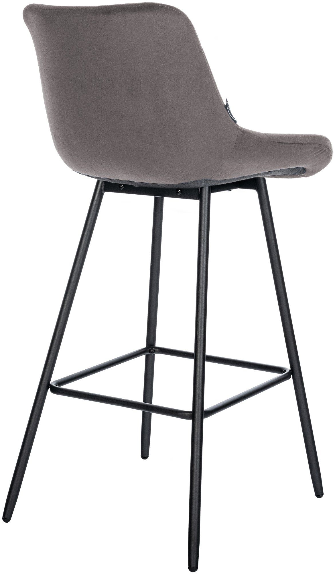 Barhocker Weston Samt, grau
