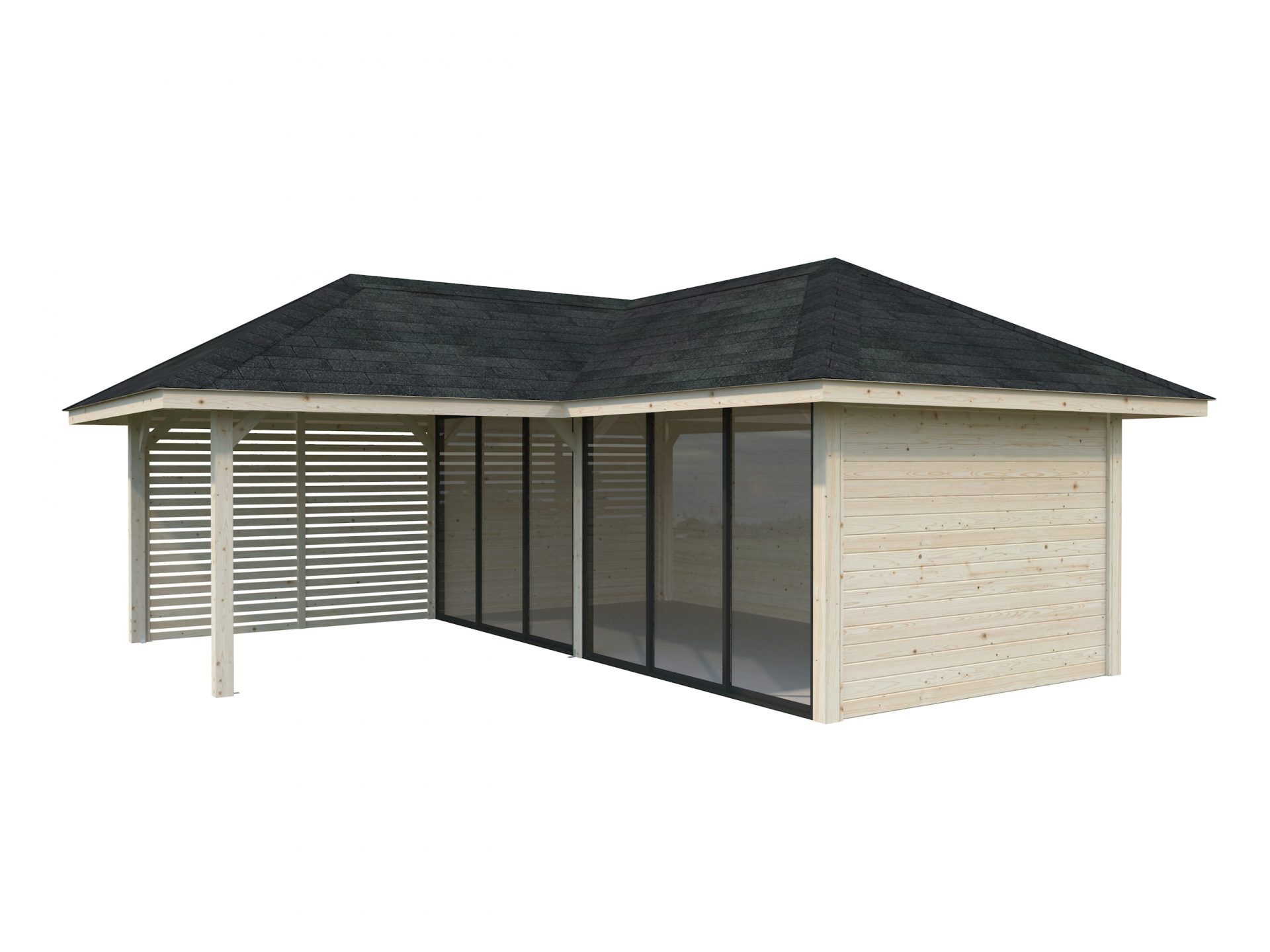 Palmako Pavillon Bianca 24,9 m² Set 513 Slide Plus