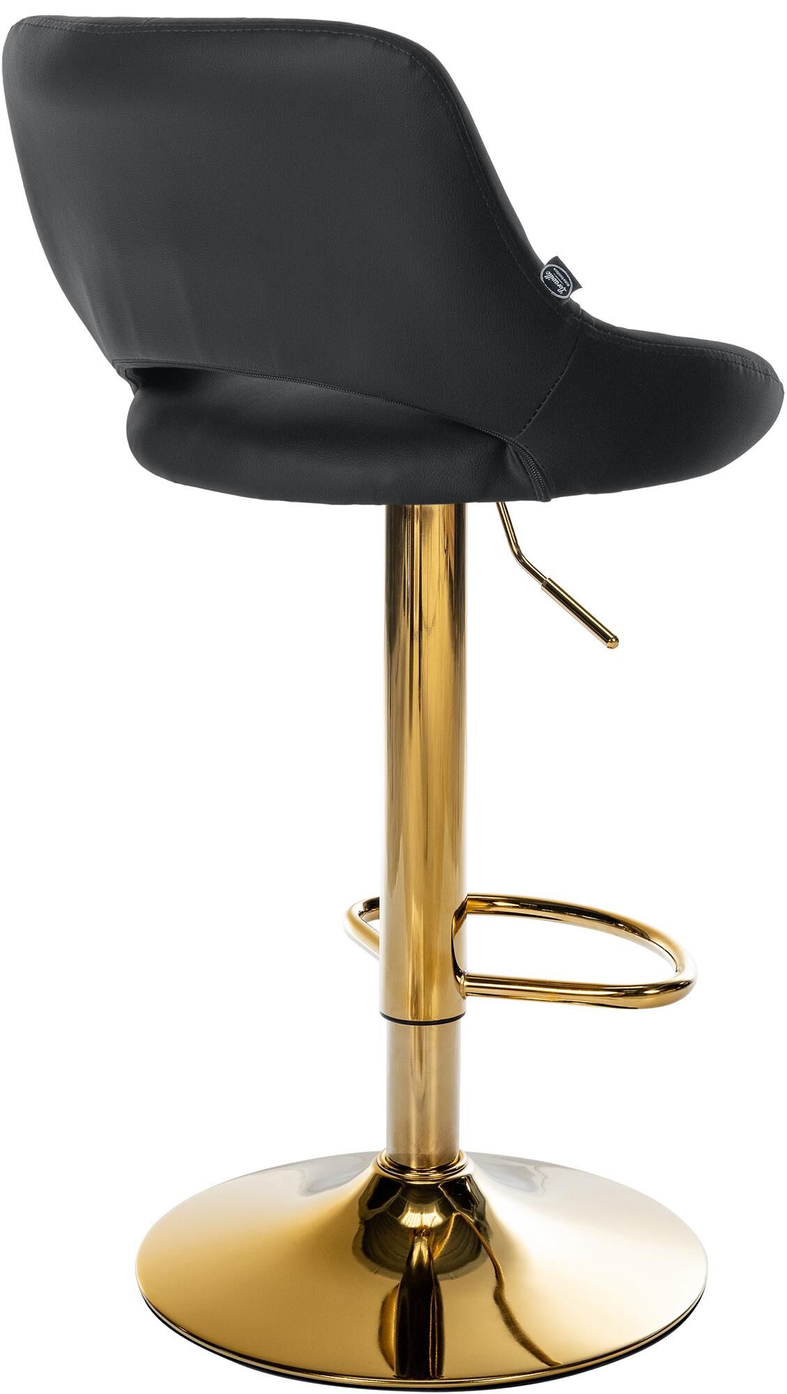 Barhocker Milet Kunstleder gold, schwarz