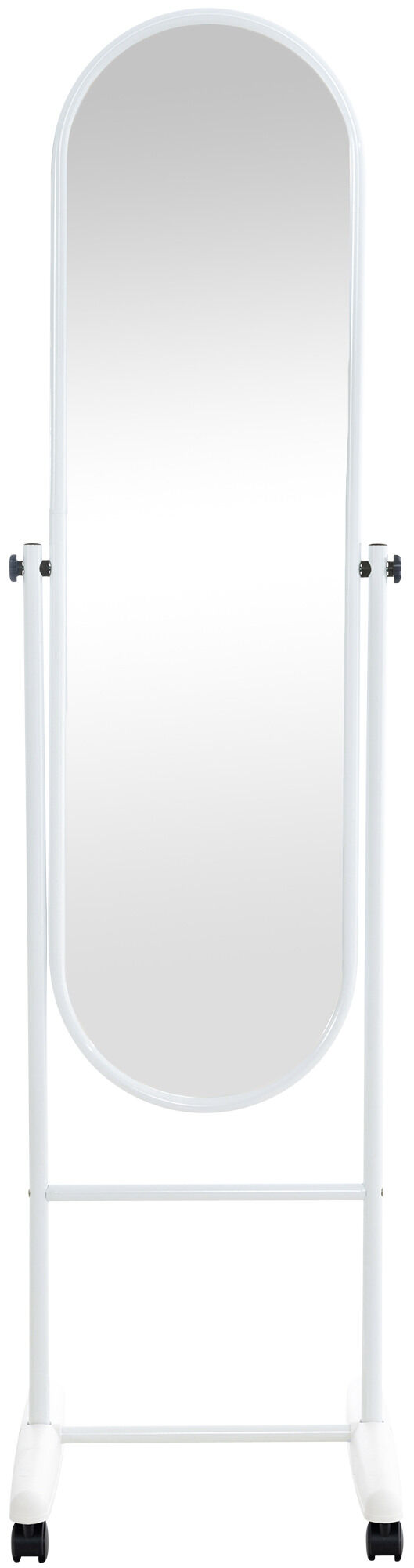 Standspiegel Nane Oval, weiß