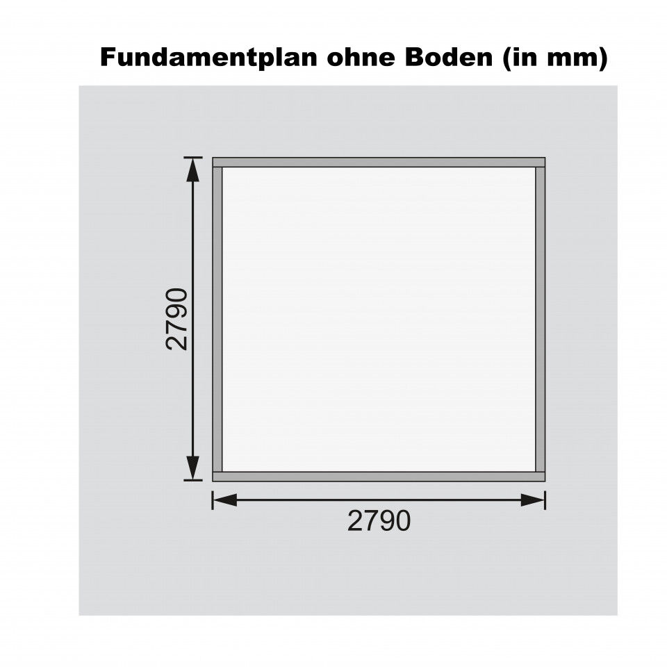 Pultdach Gartenhaus Bastrup 5 natur